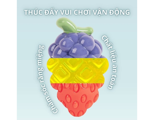 Đồ Chơi Nhai Gặm Cho Chó Phát Ra Tiếng Hình Trái Dâu FOFOS ảnh 5