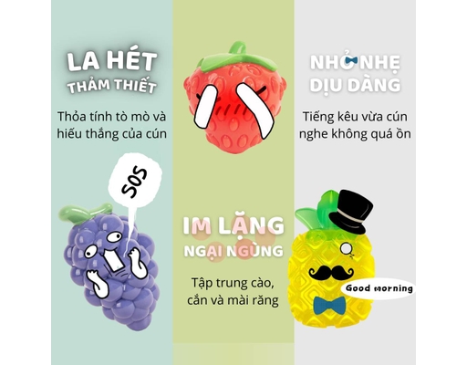 Đồ Chơi Nhai Gặm Cho Chó Phát Ra Tiếng Hình Quả Dứa FOFOS ảnh 7
