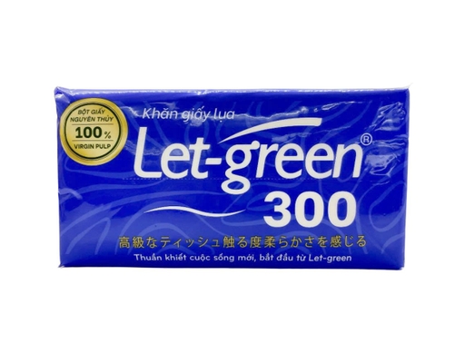 Lô 2 Khăn Giấy Rút - 300 Tờ x 2 Lớp Let-green ảnh 2