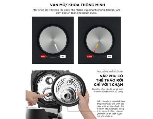[Đặt Trước] Nồi Cơm Điện Cao Tần CRP-LHTR0609F/BKSIVNCV 1.08L Cuckoo ảnh 2