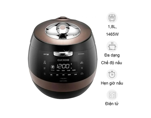 [Đặt Trước] Nồi Cơm Điện Cao Tần CRP-AHXB1008F/BKBRVNCV 1.8L Cuckoo ảnh 1