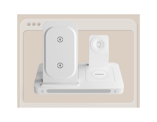 Sạc Pro Wireless Magsafe 3-In-1 XY-C56 Màu Trắng Pisen ảnh 4