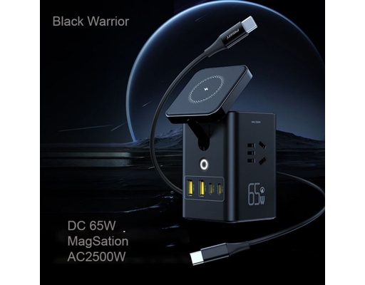 Trạm Sạc Nhanh Để Bàn Đa Năng Pro-Magstation KF25 Black Warrior Pisen ảnh 1