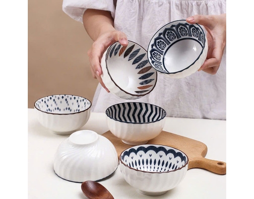 Chén Sứ Họa Tiết Vân Xoáy 11.5cm Mẫu 0719 Tuyết Mai ảnh 6