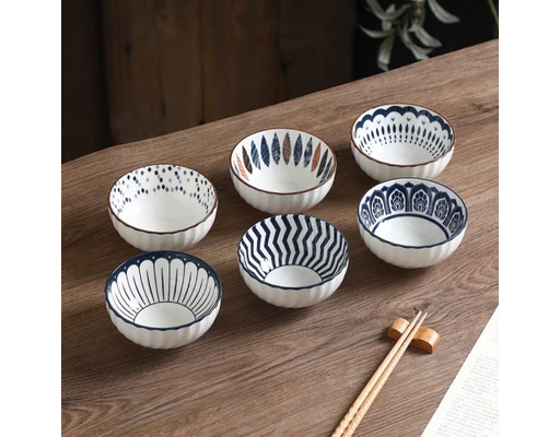 Chén Sứ Họa Tiết Vân Xoáy 11.5cm Mẫu 0722 Tuyết Mai ảnh 4