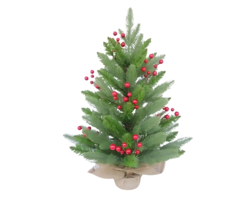Cây Thông Mini PE Gắn Trái Đỏ 45cm Chaang Chiia ảnh 1