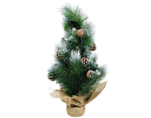 Cây Thông Mini 3 Loại Lá Phun Sơn Gắn Trái Thông 60cm Chaang Chiia ảnh 0