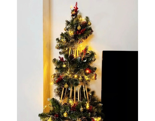 Dây Trang Trí 3 Loại Lá Gắn Trái Thông 270cm Chaang Chiia ảnh 3