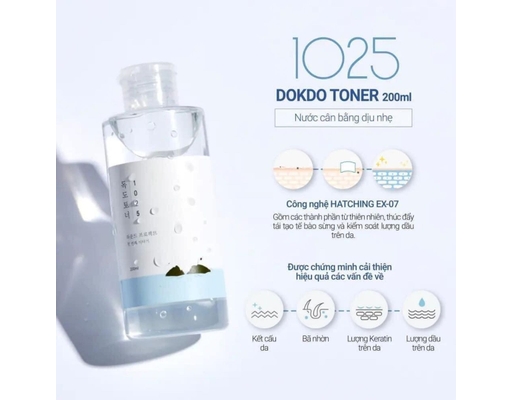 Nước Hoa Hồng 1025 Dokdol 200ml Round Lab ảnh 1