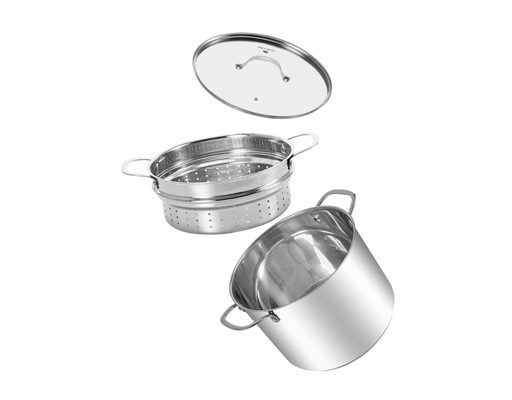 Nồi Hấp Inox 304 Đáy 5 Lớp 28cm Elmich ảnh 2