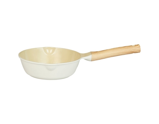 Chảo Đúc Sâu Men Gốm Ivory 28cm Green Cook ảnh 2