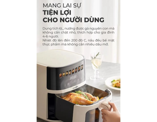 Nồi Chiên Không Dầu ECO AC-125 Dung Tích 6L Magic ảnh 10
