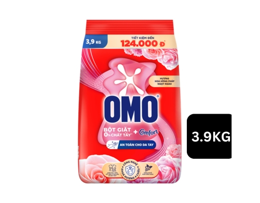 Bột Giặt Hương Comfort Hoa Hồng Pháp 3.9kg OMO ảnh 0
