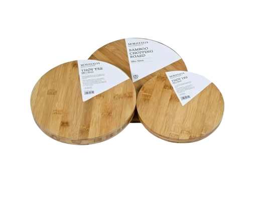 Thớt Tre Tròn Phi 23x2.0cm Moriitalia ảnh 3