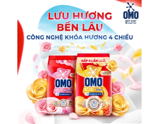 Bột Giặt Hương Comfort Hoa Hồng Pháp 5.1kg OMO ảnh 4