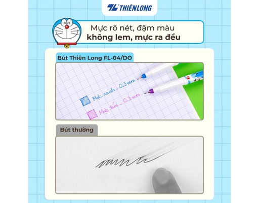 Bút Lông Kim FL04/DO Hộp 10 Cây Thiên Long ảnh 5