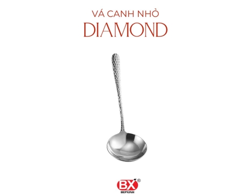 Vá Canh Nhỏ Inox 304 Họa Tiết Kim Cương Bếp Xinh ảnh 3