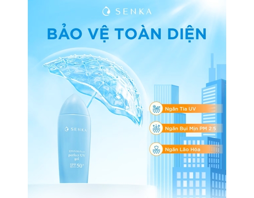 Gel Sữa Chống Nắng Perfect UV Gel N SPA 50+ PA++++ 80ml SENKA ảnh 8