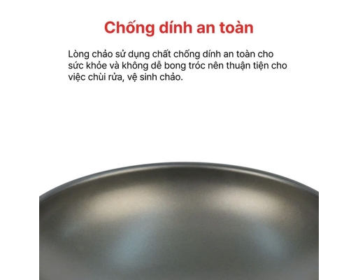 Chảo Xào 2 Quai HWP-34 34cm Happy Cook ảnh 2