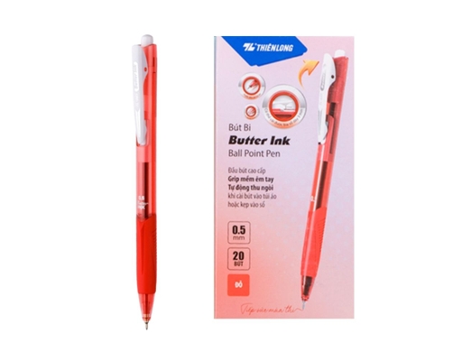 Bút Bi TL-095 Mực Đỏ Thiên Long ảnh 0
