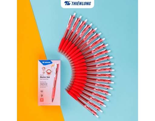 Bút Bi TL-095 Mực Đỏ Thiên Long ảnh 1