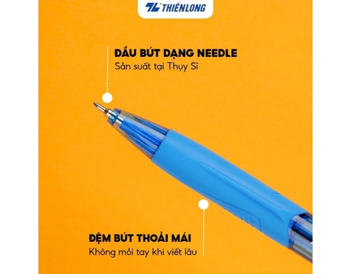 Bút Bi TL-095 Mực Đỏ Thiên Long ảnh 2