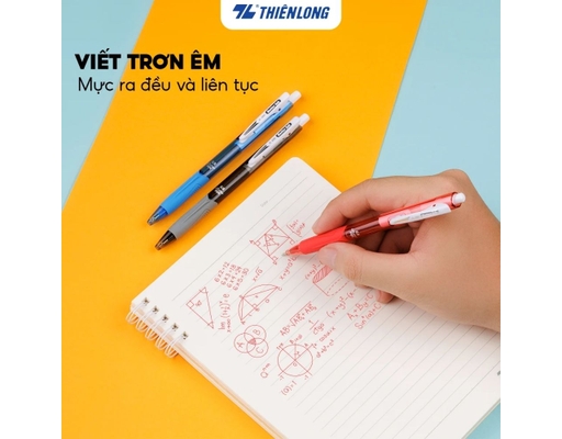 Bút Bi TL-095 Mực Xanh Thiên Long ảnh 4