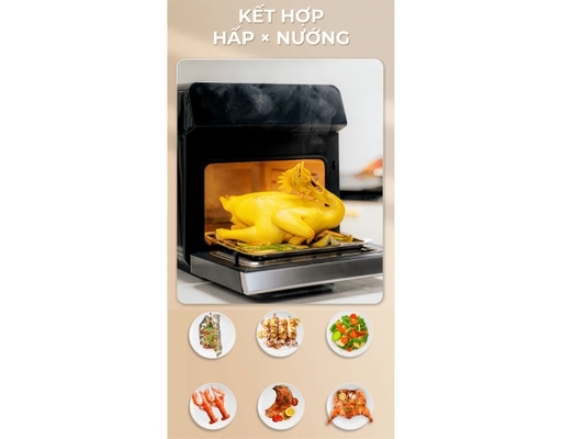 Nồi Chiên Không Dầu Kết Hợp Hấp ECO S12 Dung Tích 12L Magic ảnh 9