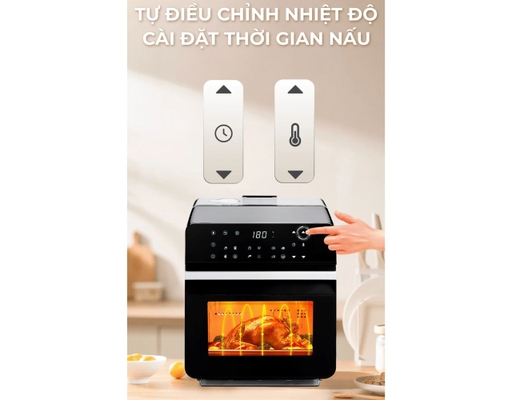 Nồi Chiên Không Dầu Kết Hợp Hấp ECO S12 Dung Tích 12L Magic ảnh 10