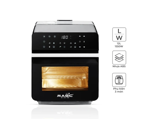 Nồi Chiên Không Dầu Kết Hợp Hấp ECO S12 Dung Tích 12L Magic ảnh 1