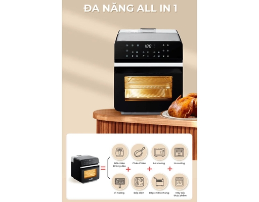 Nồi Chiên Không Dầu Kết Hợp Hấp ECO S12 Dung Tích 12L Magic ảnh 5