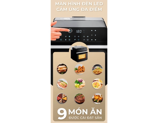 Nồi Chiên Không Dầu Kết Hợp Hấp ECO S12 Dung Tích 12L Magic ảnh 7