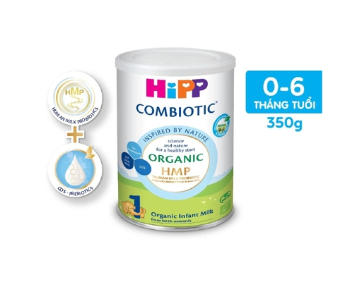 Sữa Bột Combiotic Organic Infant Số 1 Cho Trẻ 0-6 Tháng 350g Hipp ảnh 3