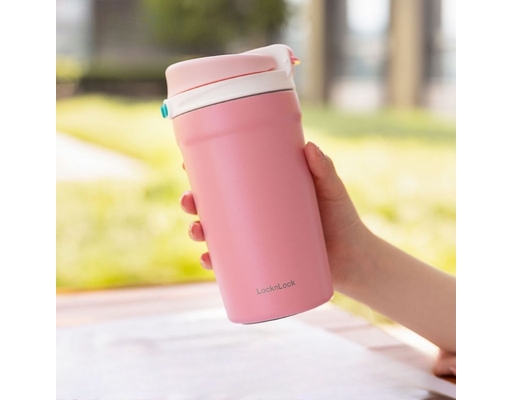 Bình Giữ Nhiệt Dual Onetouch LHC3282PIK 430ml Màu Hồng LocknLock ảnh 1