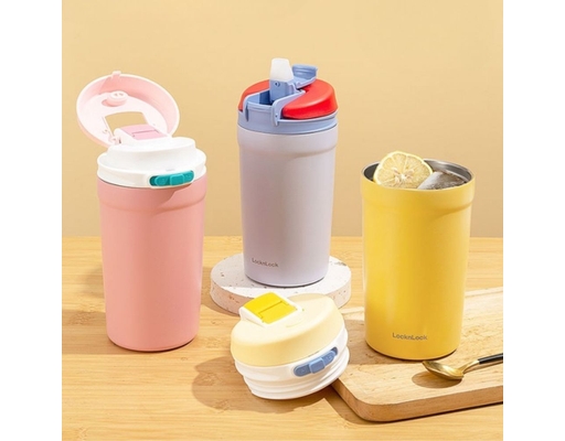 Bình Giữ Nhiệt Dual Onetouch LHC3282PIK 430ml Màu Hồng LocknLock ảnh 2
