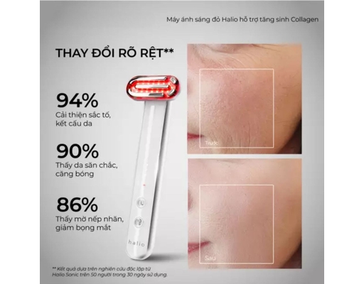 Máy Ánh Sáng Đỏ Tăng Sinh Collagen 3 Trong 1 Red Light Therapy Device 3 in 1 Halio ảnh 6
