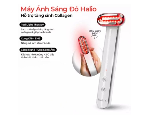 Máy Ánh Sáng Đỏ Tăng Sinh Collagen 3 Trong 1 Red Light Therapy Device 3 in 1 Halio ảnh 3