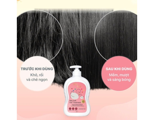 Dầu Xả Dưỡng Tóc Mềm Mượt Trẻ Em 600ml BZU BZU ảnh 2