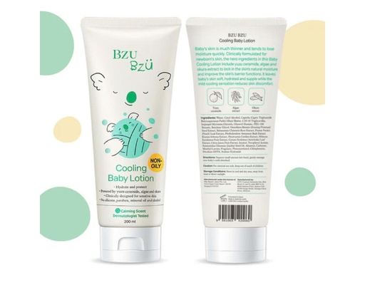 Kem Dưỡng Thể Mát Dịu Cho Bé 200ml BZU BZU ảnh 1
