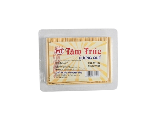 Tăm Trúc Hương Quế Nhọn 450 Cây/Hộp Minh Thành ảnh 0