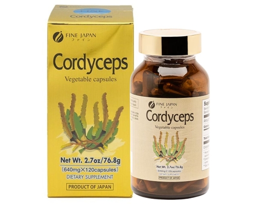 Thực Phẩm Bảo Vệ Sức Khỏe Viên Uống Đông Trùng Hạ Thảo Cordyceps 120 Viên Fine Japan ảnh 0