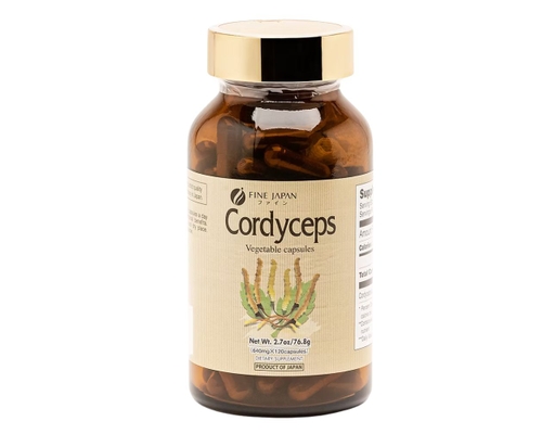 Thực Phẩm Bảo Vệ Sức Khỏe Viên Uống Đông Trùng Hạ Thảo Cordyceps 120 Viên Fine Japan ảnh 2