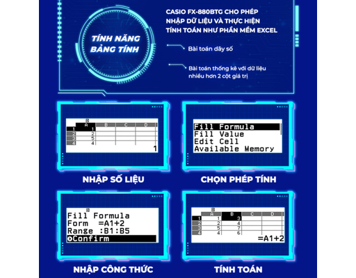 Máy Tính Học Sinh FX880BTG Màu Xám Casio ảnh 8