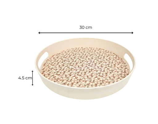 Khay Nhựa Sợi Tre Hình Tròn 30cm NNB ảnh 5