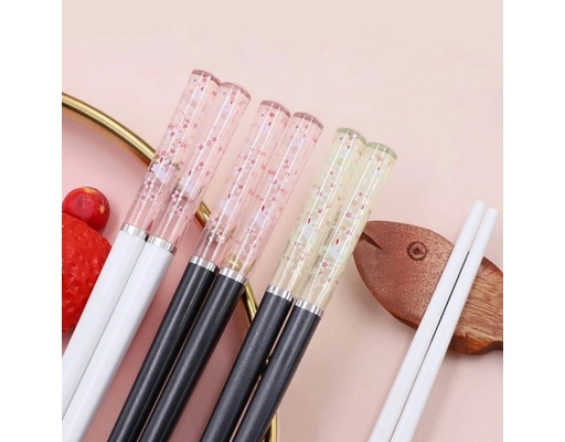 Đũa Nhựa Hoa Vỉ 5 Đôi 6876 Tuyết Mai ảnh 3