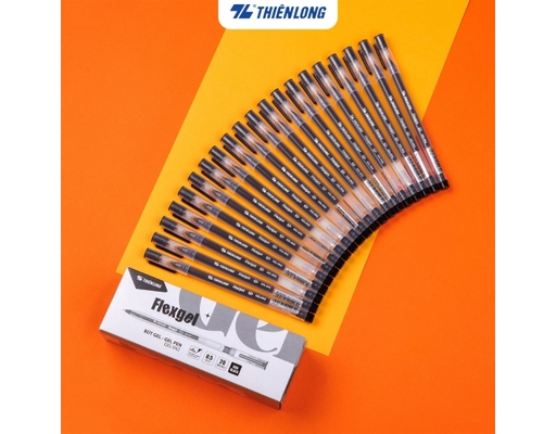 Bút Mực Gel Khô Nhanh GEL-042 Mực Đen Thiên Long ảnh 1