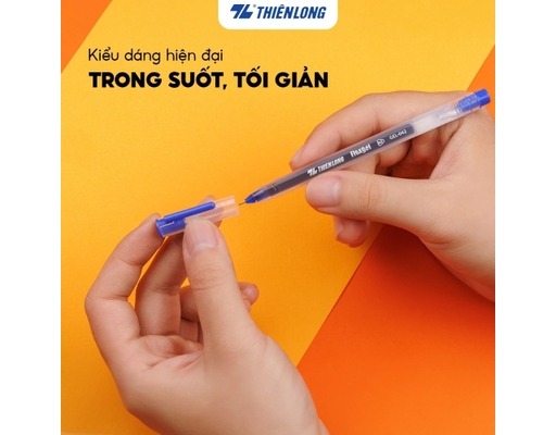 Bút Mực Gel Khô Nhanh GEL-042 Mực Đen Thiên Long ảnh 8