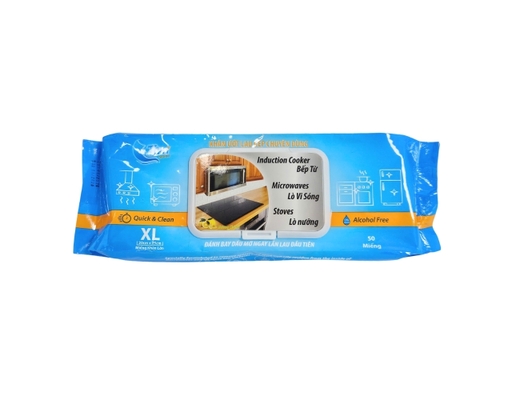 Gói Khăn Ướt Lau Bếp Microwaves Cook Top 50 Miếng Timi Clean ảnh 0