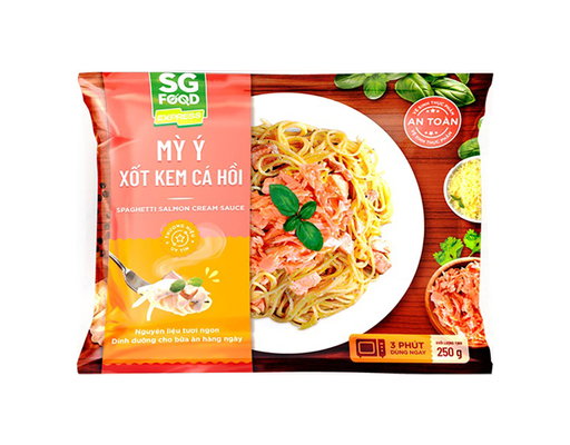 Mỳ Ý Cá Hồi Xốt Kem 250g SG Food ảnh 0