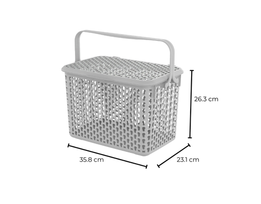 Giỏ Nhựa Có Nắp Plus Size Nhỏ 35.8x26.3x23.1cm Duy Tân ảnh 7
